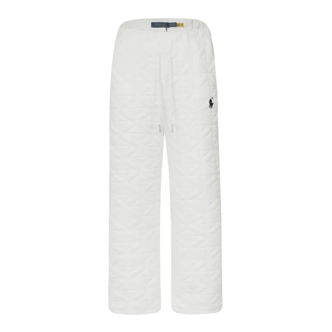 P240 White background picture [Popular item] Style number: 24384# Color: off-white/hemp gray Size: S to Adjustable elasticated trouser cords at the ankles ✅ - RL Ralph Lauren's hottest style this year. Easy to wear down cotton pants with eyes closed. Classic war horse embroidery LOGO. The texture is full and high-end. A version that you will fall in love with at first sight. Can control any leg shape. Two strings of trouser legs have drawstrings. Can be wide-legged or corseted. Soft and fluffy, level 10 wind-resistant, life-saving pants.